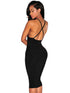 Black Double CrissCross Back Dress